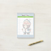 Niedlicher Doctor Gnome Themed Symptom Tracker Post-it Klebezettel (Auf Schreibtisch)