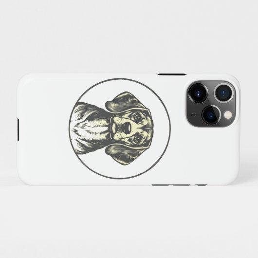 "Niedlicher Dog Design iPhone 11 Pro Max Fall Hülle (Rückseite (Horizontal))
