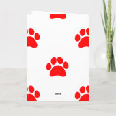 Niedlicher Dog geklappte Grußkarte Karte (Rückseite)