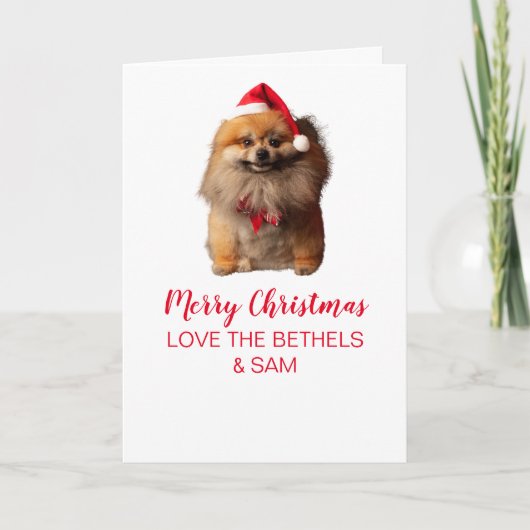 Niedlicher Dog geklappte Grußkarte Karte (Vorderseite)