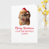 Niedlicher Dog geklappte Grußkarte Karte (Gelbe Blume)