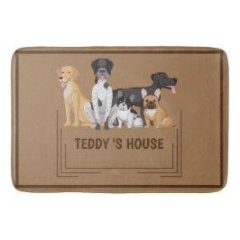 Niedlicher Dog Pet Begrüßung Zuhause Party DIY Nam Badematte