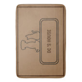 Niedlicher Dog Pet Begrüßung Zuhause Party DIY Nam Badematte (Vorderseite Vertikal)