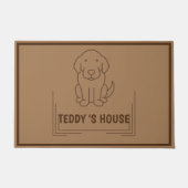 Niedlicher Dog Pet Begrüßung Zuhause Party DIY Nam Fußmatte (Vorderseite)