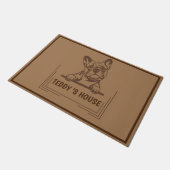 Niedlicher Dog Pet Begrüßung Zuhause Party DIY Nam Fußmatte (Schrägansicht)