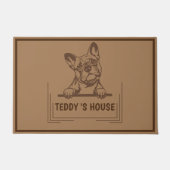 Niedlicher Dog Pet Begrüßung Zuhause Party DIY Nam Fußmatte (Vorderseite)