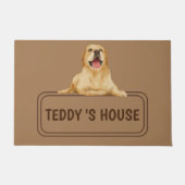 Niedlicher Dog Pet Begrüßung Zuhause Party DIY Nam Fußmatte (Vorderseite)