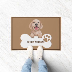 Niedlicher Dog Pet Begrüßung Zuhause Party DIY Nam Fußmatte