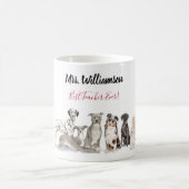 Niedlicher Dog School-Lehrer Kaffeetasse (Mittel)