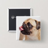 Niedlicher Dogenknopf 1 Button (Vorne & Hinten)