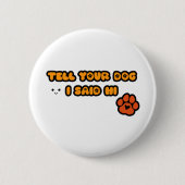 Niedlicher Dogenknopf Button (Vorderseite)