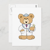 Niedlicher Doktor Teddy Bear Postkarte (Vorne/Hinten)