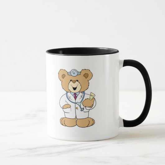 Niedlicher Doktor Teddy Bear Tasse (Rechts)