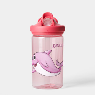 Niedlicher Dolphin-individuelle Name Trinkflasche