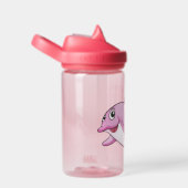 Niedlicher Dolphin-individuelle Name Trinkflasche (rechts)