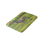 Niedlicher Donkey Gray Burro in Weide Badematte (Schrägansicht)