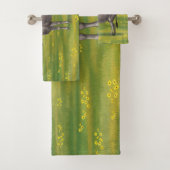 Niedlicher Donkey Gray Burro in Weide Badhandtuch Set (Insitu)