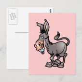 Niedlicher Donkey Postkarte (Vorne/Hinten)