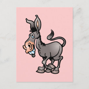 Niedlicher Donkey Postkarte