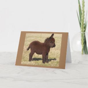 NIEDLICHER DONKEY SAGT **GLÜCKLICHER GEBURTSTAG FÜ KARTE