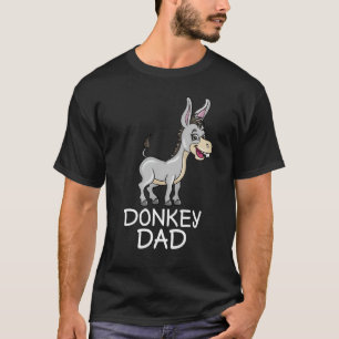 Niedlicher Donkey Vater Geschenk Bauer Illustratio T-Shirt