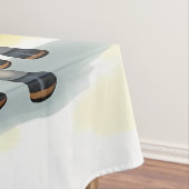 Niedlicher Donkey-Watercolor-Frühling Tischdecke (Beispiel)