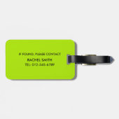 Niedlicher "Don't Frog-et-Me" Frog Gepäckanhänger  (Rückseite horizontal)