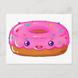 niedlicher Donut Kawaii Postkarte