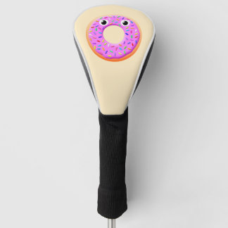 Niedlicher Donut mit Zeichnend Augen und Falten Golf Headcover