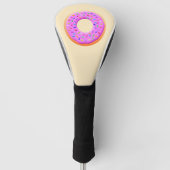Niedlicher Donut mit Zeichnend Sprinklen Golf Headcover (Vorderseite)
