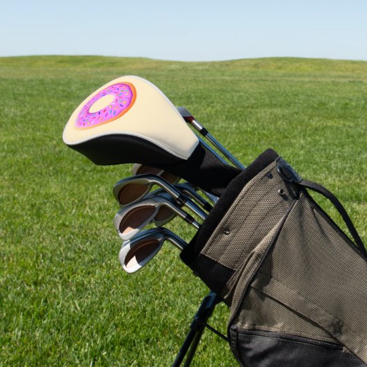 Niedlicher Donut mit Zeichnend Sprinklen Golf Headcover (In SItu)
