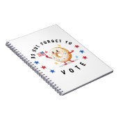 Niedlicher Donut Vergessen Sie nicht zu wählen - W Notizblock (Rechte Seite)