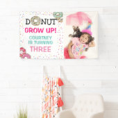 Niedlicher Donut wächst auf | Foto Geburtstag Banner (Insitu)