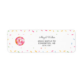 Niedlicher Donut Wasserfarbener Regenbogen