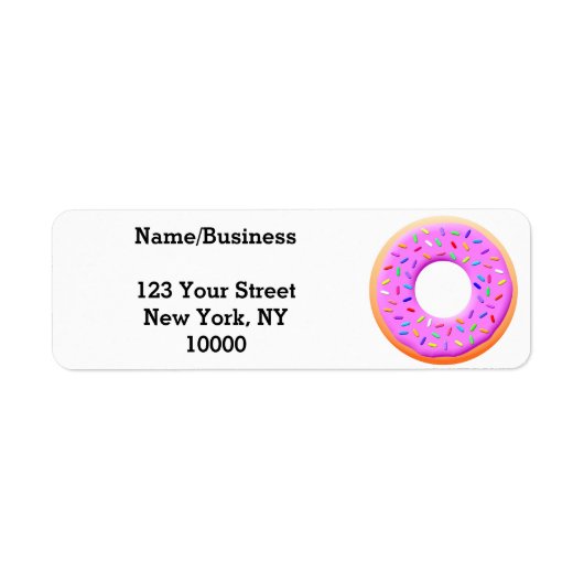 Niedlicher Donut Zeichnend mit Sprinklen (Vorne)