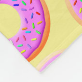 Niedlicher Donut Zeichnend mit Sprinklen Fleecedecke (Ecke)