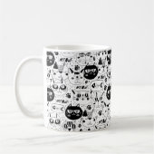 niedlicher Doodle Kaffeetasse (Links)