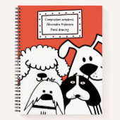Niedlicher Doodle Notizblock (Vorderseite)