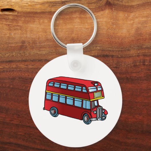 Niedlicher Doppeldecker Schlüsselanhänger (Vorderseite)