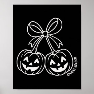 Niedlicher Doppelpumpenzubehör-Kürbislaterne mit B Poster