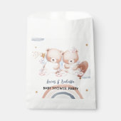 Niedlicher Doppelstar Ballon Babydusche Party Geschenktütchen (Vorderseite)