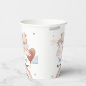 Niedlicher Doppelstar Ballon Babydusche Party Pappbecher (Rechts)