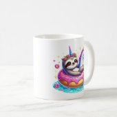 Niedlicher Doughnut-Mops mit Donuts Kostüm 2025 T Kaffeetasse (VorderseiteRechts)