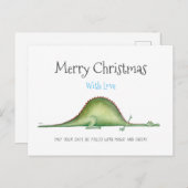 Niedlicher Drache auf dem Boden Postkarte (Vorne/Hinten)