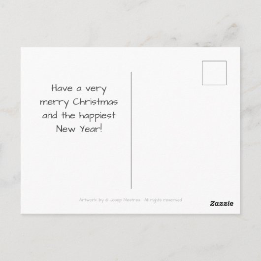 Niedlicher Drache auf dem Boden Postkarte (Rückseite)