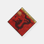 Niedlicher Drache Chinesisches Jahr 2024 Zodiac Ge Serviette (Ecke)