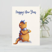 Niedlicher Drache chinesisches Neujahr Feiertagskarte (Stehend Vorderseite)