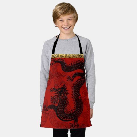 Niedlicher Drache Chinesisches Neujahr Zodiac Birt Schürze (Getragen)