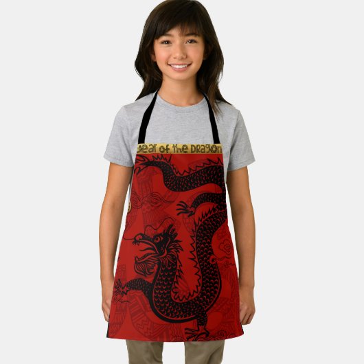 Niedlicher Drache Chinesisches Neujahr Zodiac Birt Schürze (Insitu)