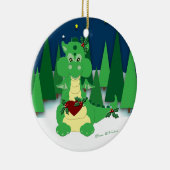 Niedlicher Drache: Das 1. Weihnachten des Babys Keramik Ornament (Rechts)